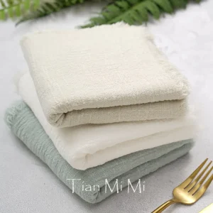 Serviettes de table vintage en coton 32x32 cm lot 20