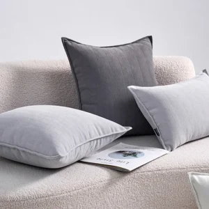 Housse de Coussin Chenille Épais Nordic Confort Décor Salon