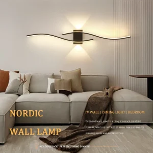 Applique murale LED moderne design simple pour salon chambre TV éclairage décoratif