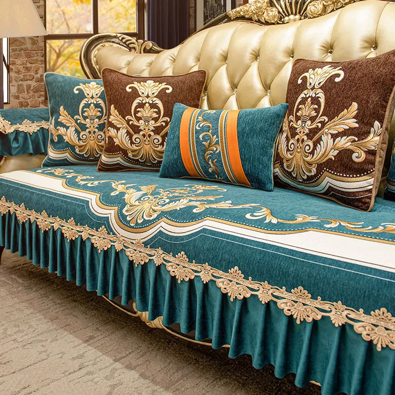 Housse de canapé jacquard polyester antidérapante - Décor et confort – Image 9