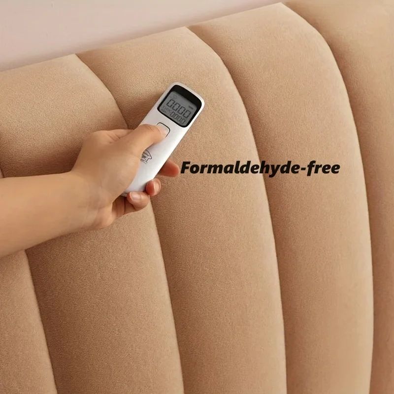 Housse de tête de lit en velours doux matelassée, protection et décoration pour chambre à coucher – Image 5