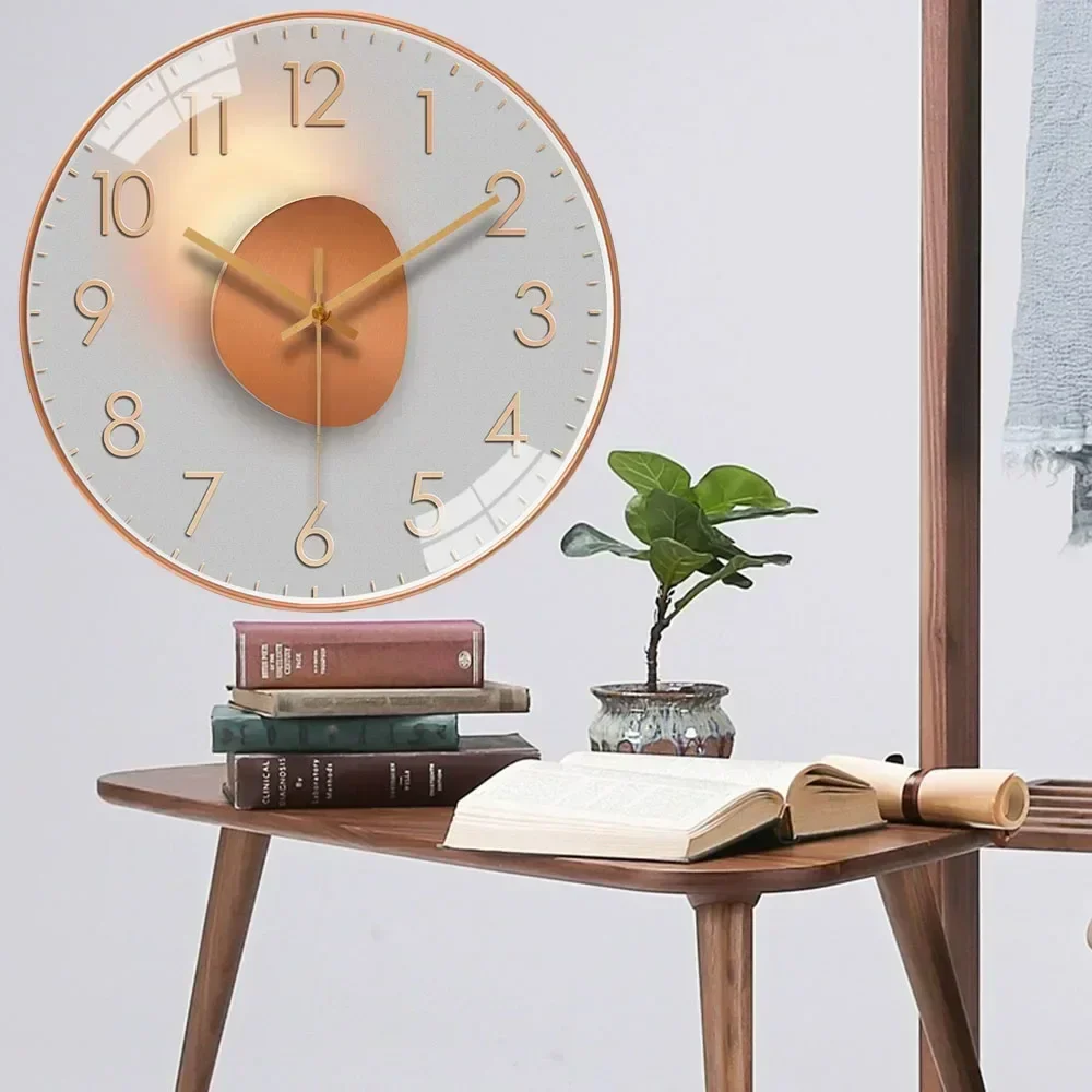 Horloge murale silencieuse sans tic-tac pour salon et chambre - Design original et coloré – Image 4