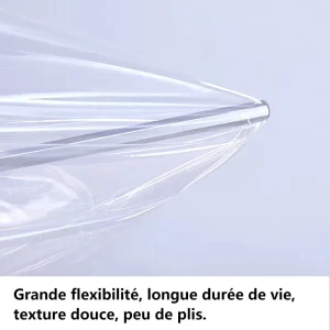 Rideau d'Hiver Transparent en EVA Double Couche Thermique Anti-poussière Coupe-vent
