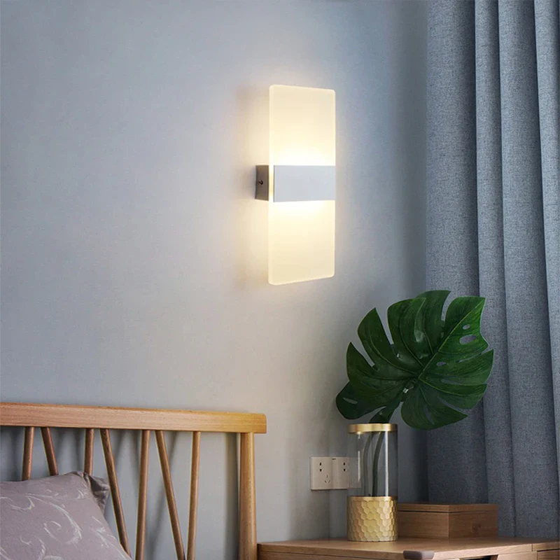 Applique murale LED acrylique pour tête de lit, éclairage décoratif salon chambre – Image 5