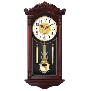 Horloge murale numérique rétro vintage, mécanisme silencieux, décoration d'intérieur nordique