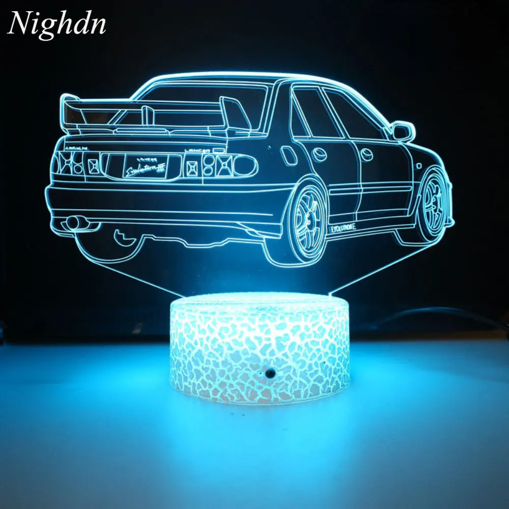 Lampe de chevet 3D 16 couleurs avec télécommande - Veilleuse décorative pour chambre garçon ou homme – Image 2