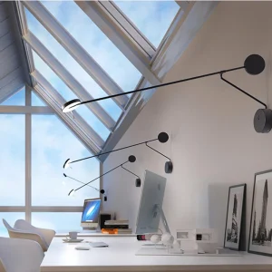 Applique murale LED à bras long minimaliste pour salon, chambre et bureau - Éclairage moderne