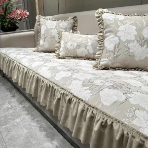 Housse de Canapé Jacquard Polyester Antidérapante - Protection Décor Confort