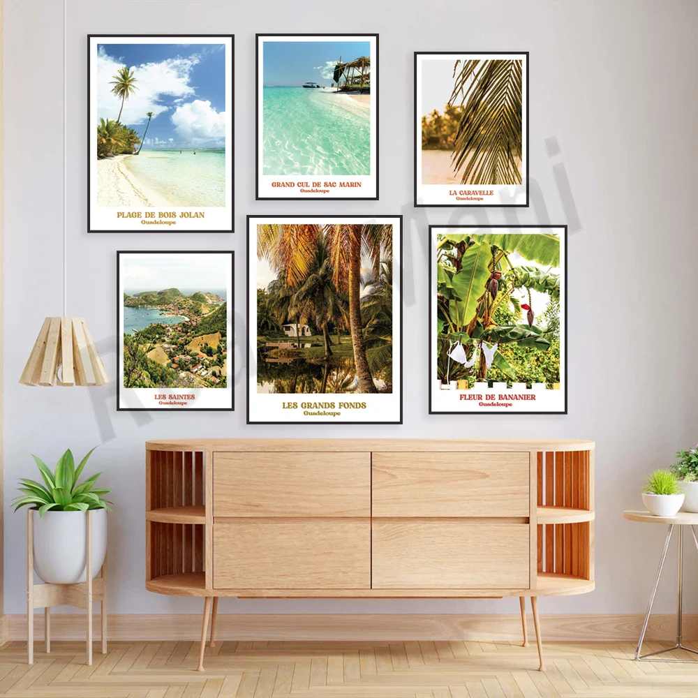 Impression sur toile Guadeloupe paysage huile – décoration murale élégante – Image 4