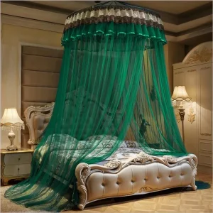 Moustiquaire dôme suspendue 100% polyester pour lit, protection anti-moustiques