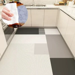 Tapis PVC imperméable anti-dérapant coupeable pour Cuisine et Salon