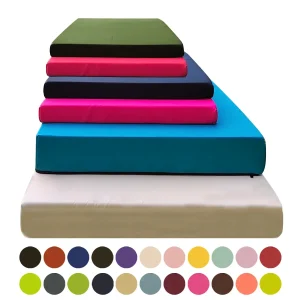 Coussin imperméable pour banc de jardin personnalisable en mousse haute densité 50D