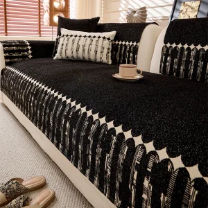 Housse de canapé polyester antidérapante style nordique durable