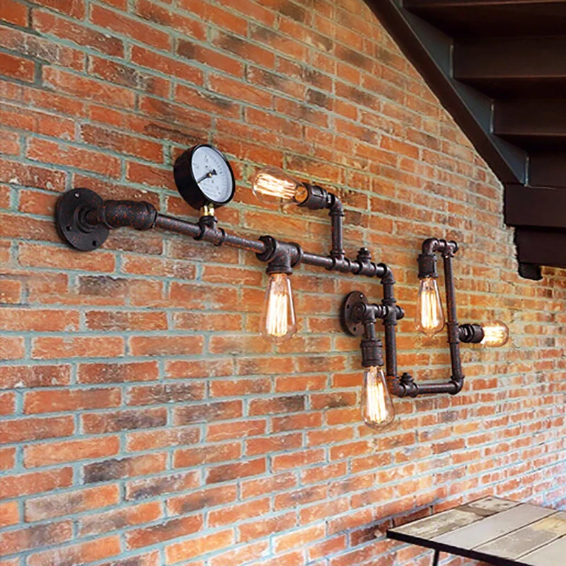 Applique murale LED industrielle vintage avec engrenage pour restaurant bar chambre à coucher – Image 3