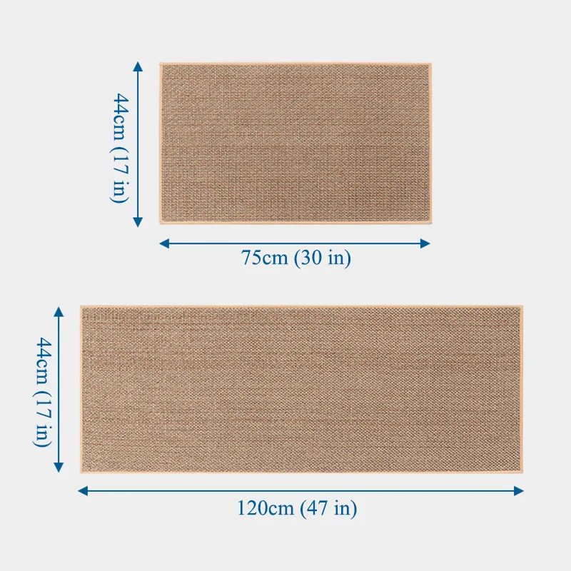 Tapis de cuisine antidérapant lavable en lin beige gris pour évier et sol – Image 6