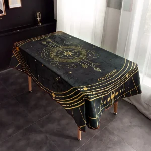 Nappe Tarot velours imperméable pour table décor divination