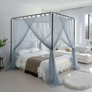 Moustiquaire Palace en polyester sans cadre pour lit, décor élégance