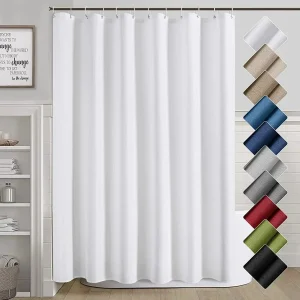 Rideau de douche moderne blanc