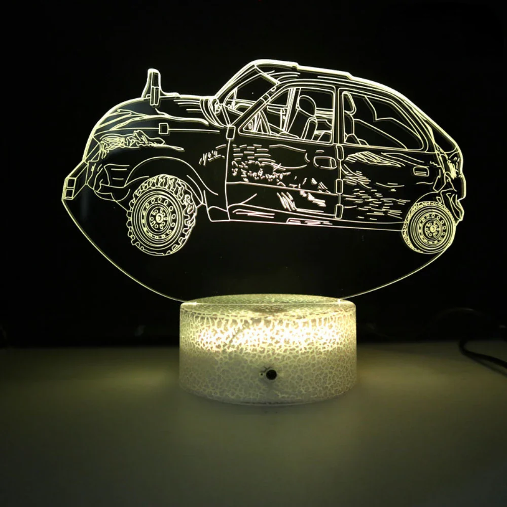 Lampe de chevet 3D 16 couleurs avec télécommande - Veilleuse décorative pour chambre garçon ou homme – Image 4