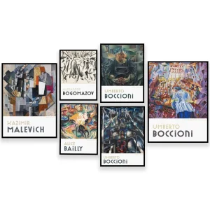 Poster toile Canvas coton premium décor mural moderne cubiste
