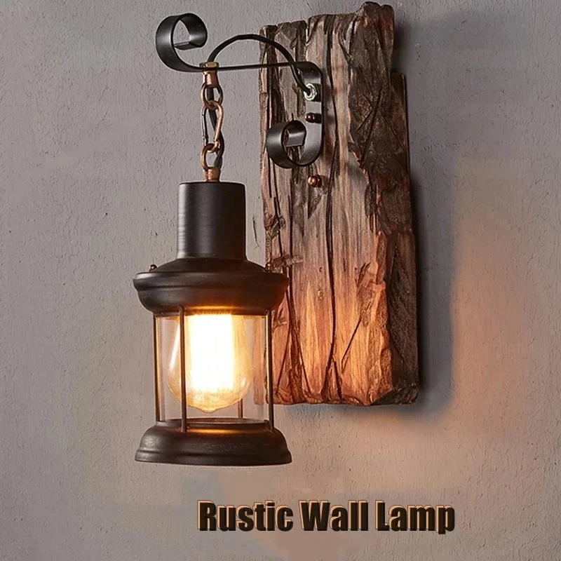 Applique murale LED rustique en fer étanche pour intérieur et extérieur style vintage industriel – Image 5