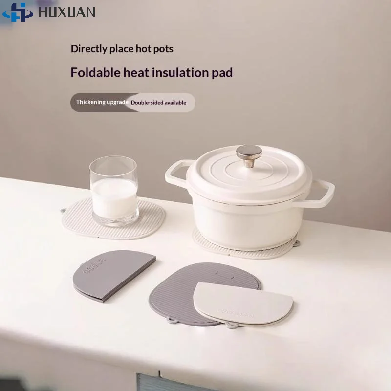 Dessous de plat en silicone pliable résistant à la chaleur 230°C pour table et casseroles – Image 5