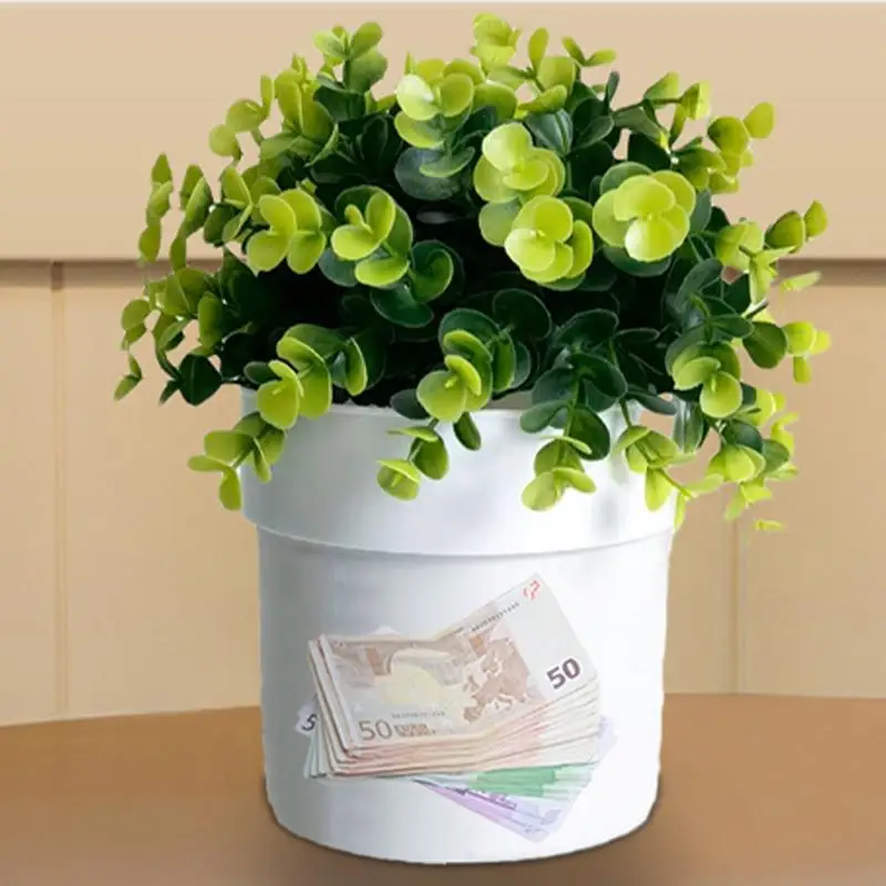 Pot de fleurs coffre-fort secret avec serrure à clé pour cacher objets de valeur - Cache discret
