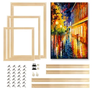 Cadre photo en bois naturel 40x60 cm pour toile, affiche et décoration murale - Ombre Interieur