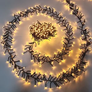 Guirlande lumineuse LED 30m 1500 lumières 8 modes pour Noël jardin fête décoration intérieure