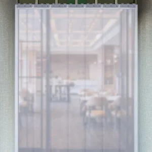 Kit complet rideau bandes PVC 7 pièces 200x18cm pour porte garage et entrepôt