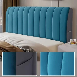 Housse de protection extensible pour tête de lit matelassée - Protection anti-poussière élégante