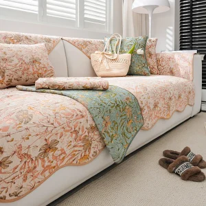 Housse de canapé jacquard polyester antidérapante pour salon universelle