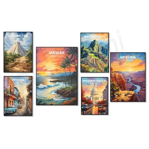 Toile Canvas Voyage impression UV résistante 40x50 cm décor mural
