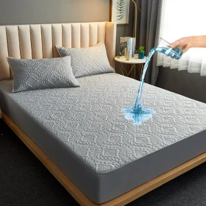 Housse de matelas imperméable 140x200, protection anti-acariens et anti-taches pour literie