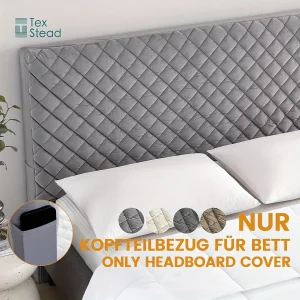 Housse de tête de lit douce et matelassée - Protection contre la poussière - Ombre Interieur