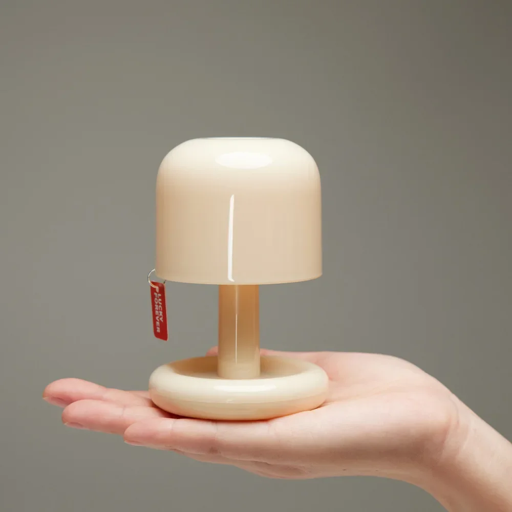 Mini lampe de table champignon coucher du soleil rechargeable USB - Veilleuse LED pour décoration intérieure – Image 4