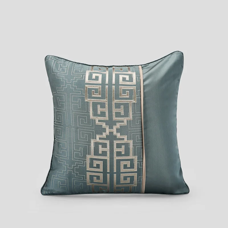 Housse de coussin jacquard patchwork polyester 45x45 et 35x50 – Image 9