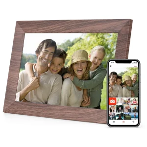 Cadre photo numérique WiFi 10.1 pouces écran tactile IPS 16 Go partage photos