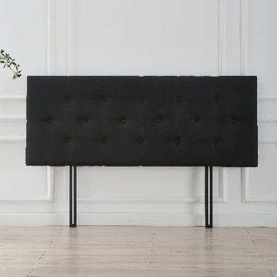 Tête de lit moderne rembourrée gris foncé pleine taille pour chambre à coucher élégante – Image 3