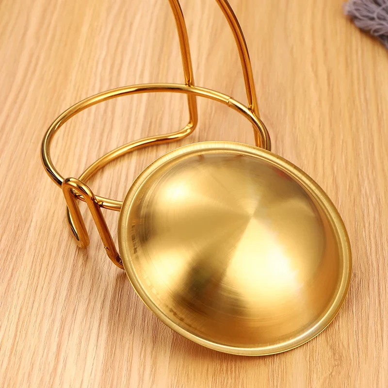 Repose-cuillère vertical en acier inoxydable pour cuillère à soupe et louche - Support de cuisine élégant – Image 6
