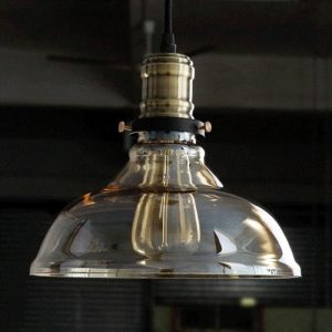 Lampe à suspension nordique vintage en verre pour décoration loft industriel salon