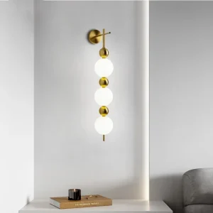 Applique murale en verre post-moderne design créatif pour salon et chambre