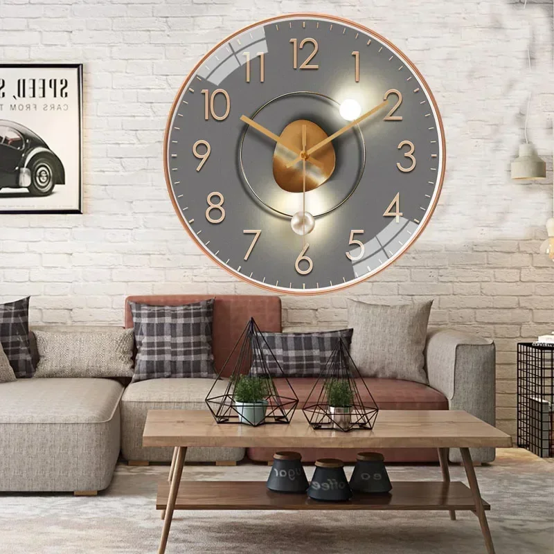 Horloge murale silencieuse sans tic-tac pour salon et chambre - Design original et coloré – Image 6