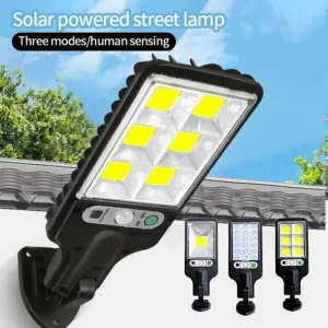 Applique murale solaire LED avec détecteur de mouvement pour jardin et terrasse