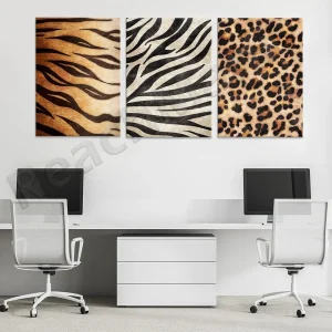 Toile imprimée peau d'animal en canvas premium – décor mural léopard