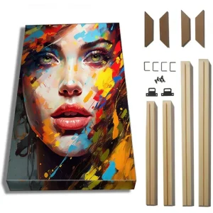Cadre photo en bois moderne 50x70 cm pour décoration murale chambre à coucher