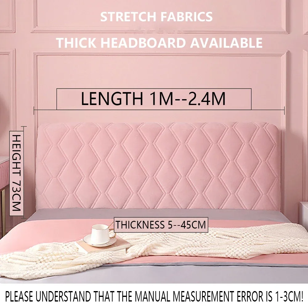 Tête de lit matelassée épaisse en peluche pour chambre de fille, couleur unie, décoration maison – Image 3