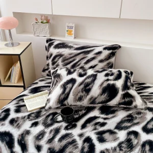Housse taie d'oreiller polaire 100% polyester 48x74 cm 2 pièces