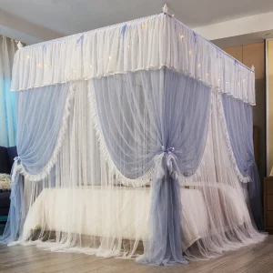 Moustiquaire sur pied dentelle polyester double-couche princesse
