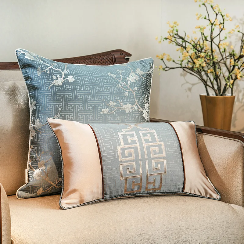 Housse de coussin jacquard patchwork polyester 45x45 et 35x50 – Image 4